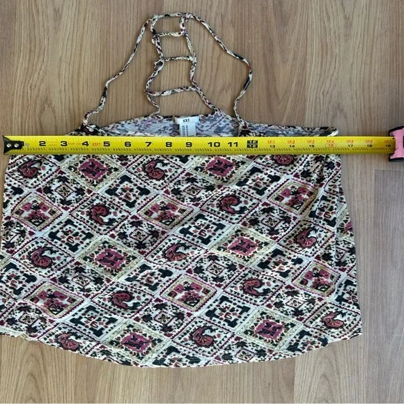 Forever 21 XXI Patterned Tank Top Medium - Picture 5 of 6